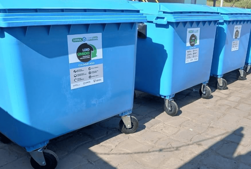 Secretaria de Serviços: Serra terá mais de 1100 contentores de lixo pelo município