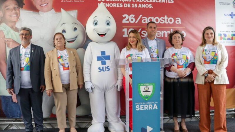 Ministério da Saúde realiza campanha de multivacinação na Serra
