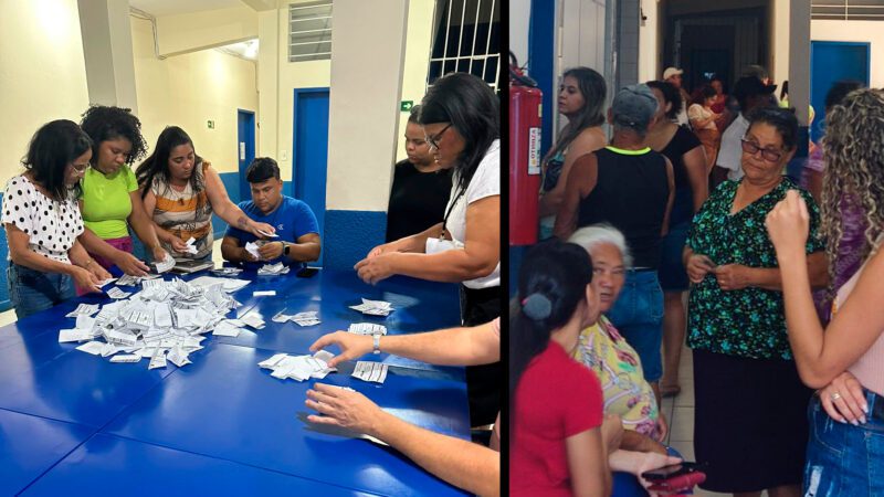 Chapa 1 vence com disputa acirrada nas eleições no bairro Cascata na Serra