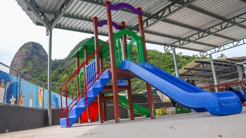 Novos playgrounds e parquinhos começam a ser instalados em escolas e CMEIs da Serra