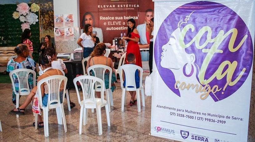 Celebração do Mês da Mulher com serviços oferecidos na Serra